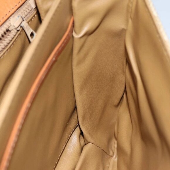 CELINE Macadam Canvas Shoulder Bag Beige Brown Auth 82147 - Picture 13 of 16